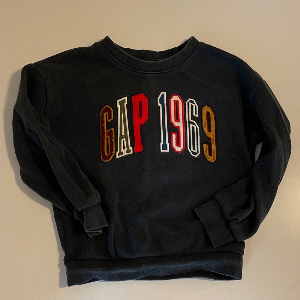 GAP 1969 Navy Sweatshirt with Multicolor Design